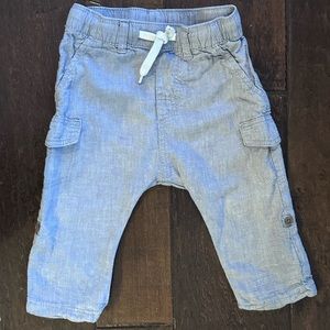 H&M 9-12 Month Linen Pants - Gray - Infant